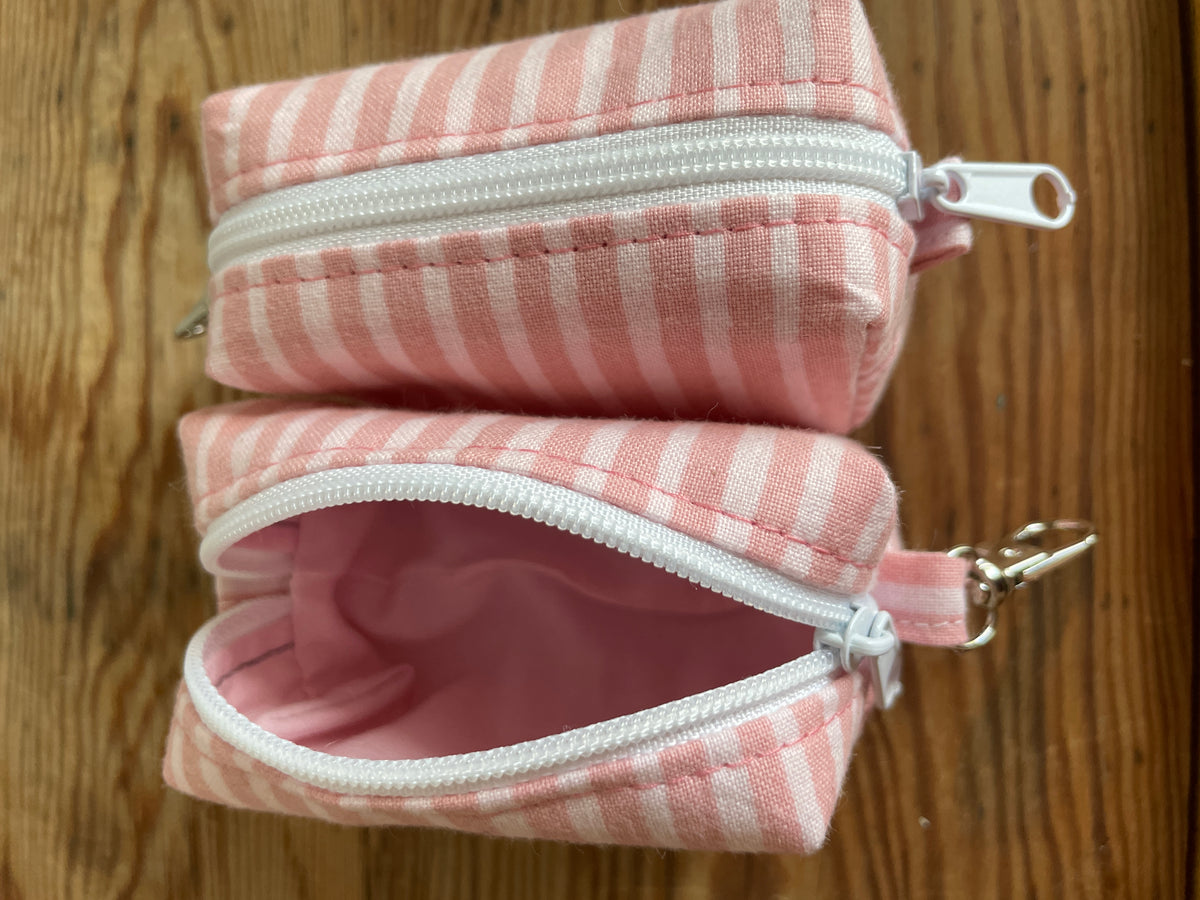 Necessär boxy mini MINI- ”Rosa randig”