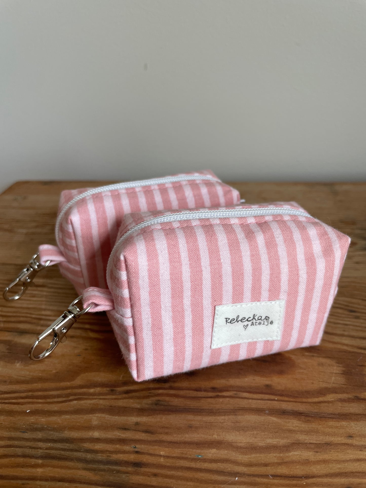 Necessär boxy mini MINI- ”Rosa randig”