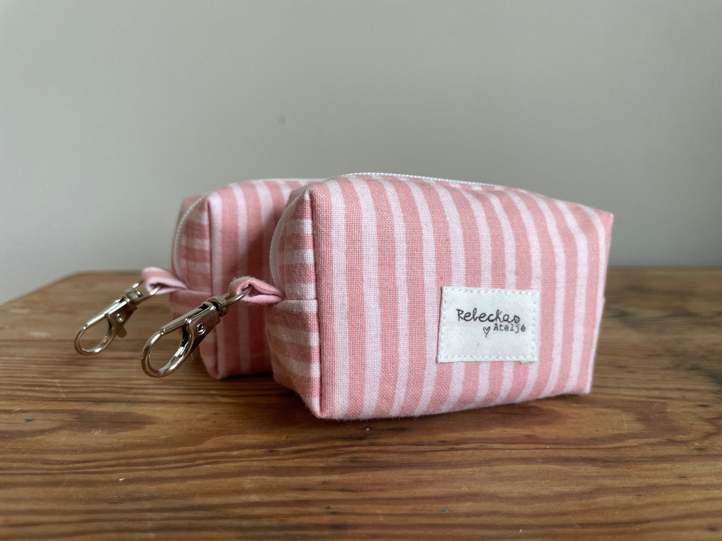 Necessär boxy mini MINI- ”Rosa randig”