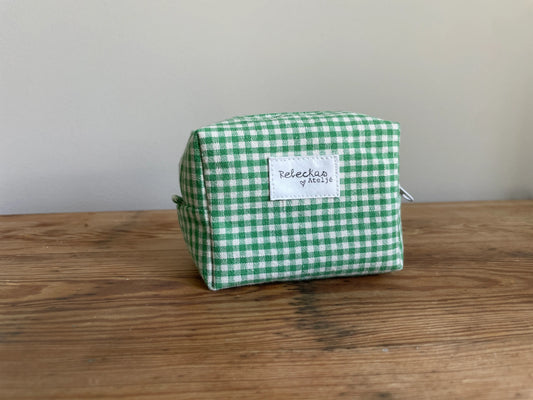 Necessär boxy mini - "Grönrutig”