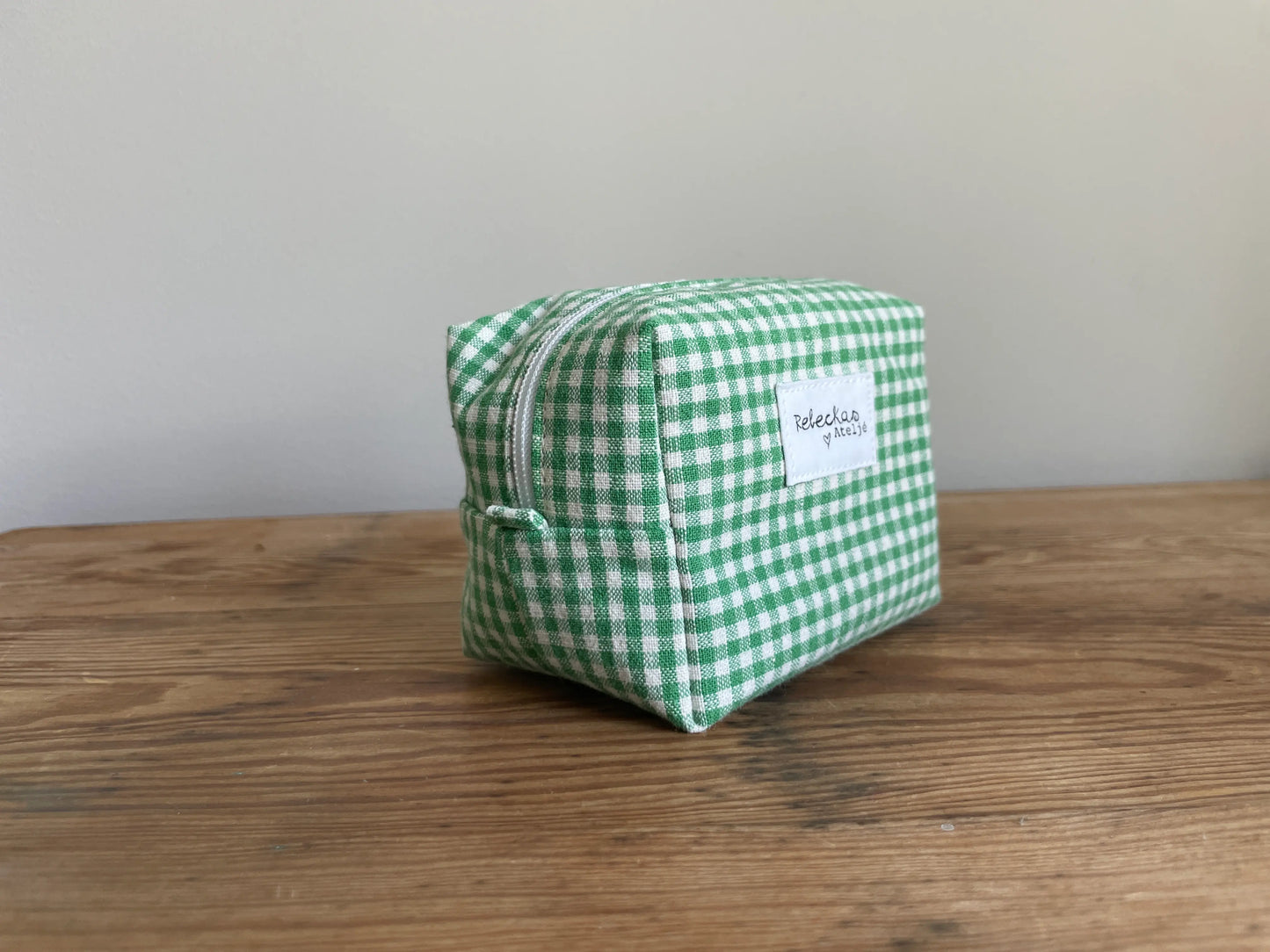 Necessär boxy mini - "Grönrutig”